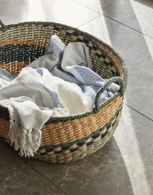 Cable Baskets - Multicolour - Set of 2