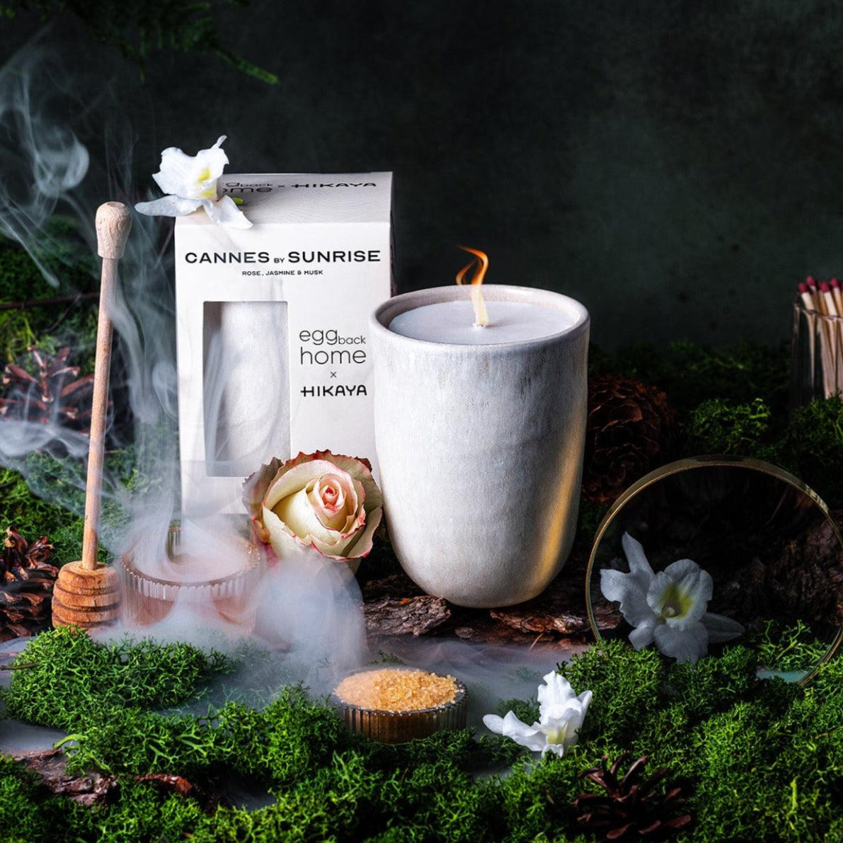 Candle Cannes at Sunrise - Rose, Jasmine & Musk - 50h