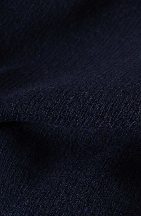 CLEMENTE - Recycled Cashmere Turtleneck Sweater - Blackberry Blue