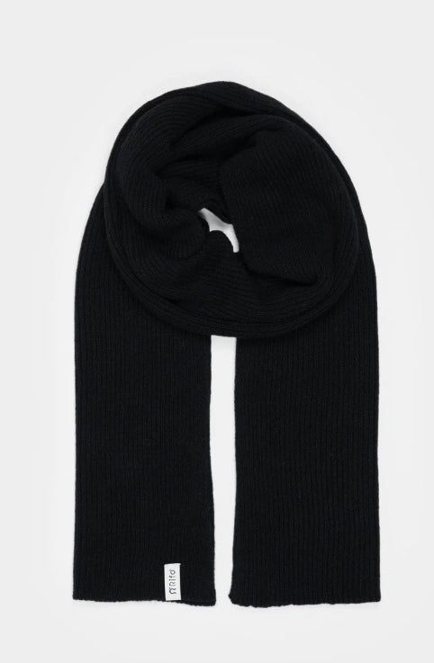 FEDERICO - Recycled Cashmere Scarf - Black Slate