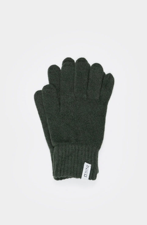 PIER PAOLO - Men's Recycled Cashmere Gloves - Forest Green