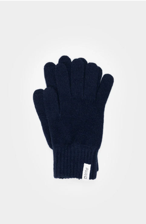 ANITA - Women's Recycled Cashmere Gloves - Slate Black