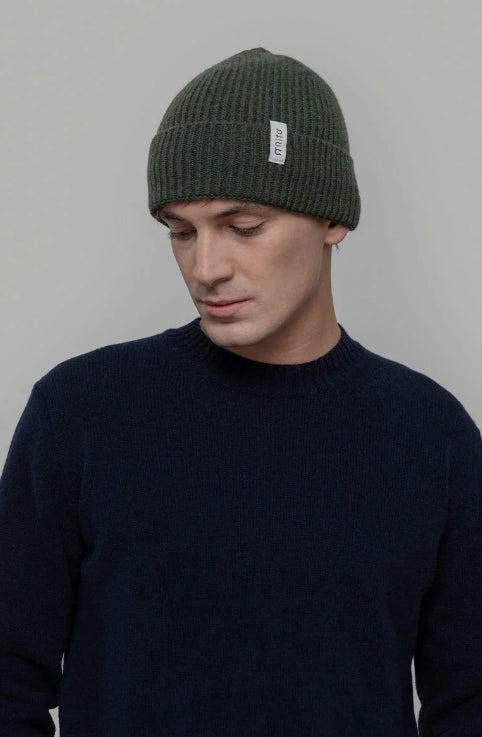 MARCELLO - Recycled Cashmere Hat - Forest Green