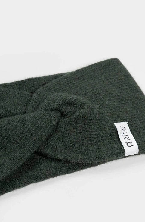 NADIA - Recycled Cashmere Headband - Forest Green