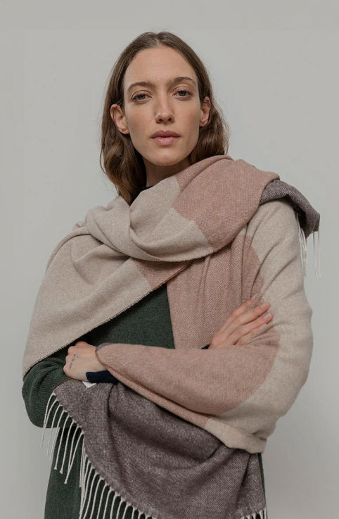 NOEMI - Recycled Cotton Scarf - Cantuccino Beige