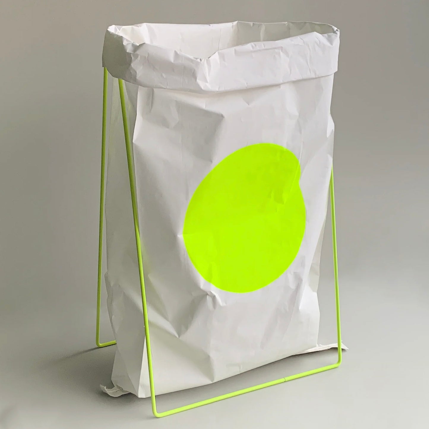 Shopping Bag Holder - Neon Yellow