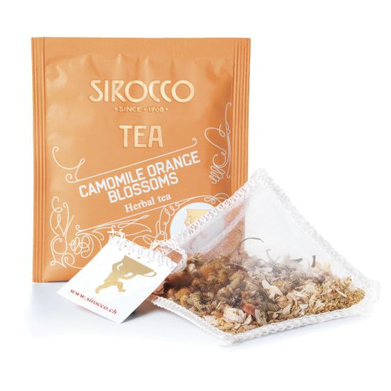 CAMOMILE ORANGE BLOSSOMS - 20 Sachets of Organic Camomile Tea with Orange