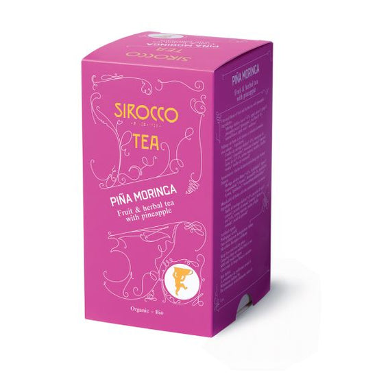 PIÑA MORINGA - 20 Sachets of  Organic blend of fruit and Herbal Tea