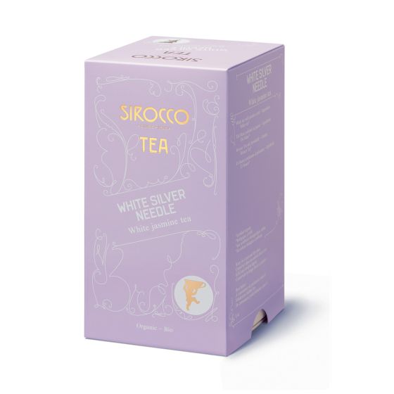 WHITE SILVER NEEDLE - 20 Sachets of Organic White Tea with the Fragrance of Jasmine