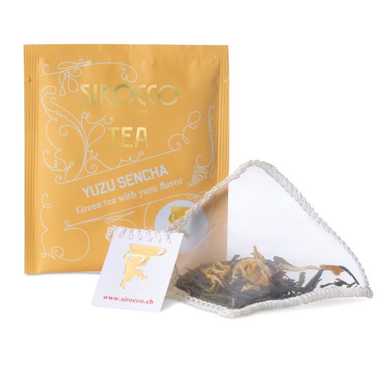YUZU SENCHA -  20 Sachets of  Organic Japanese green tea with Yuzu flavor