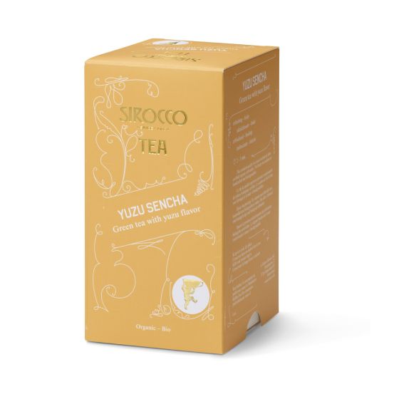 YUZU SENCHA -  20 Sachets of  Organic Japanese green tea with Yuzu flavor