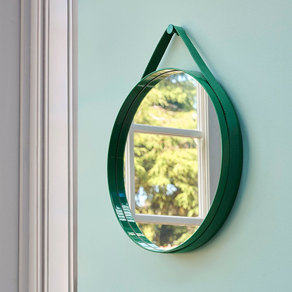 STRAP MIRROR NO 2 - Ø50 - GREEN