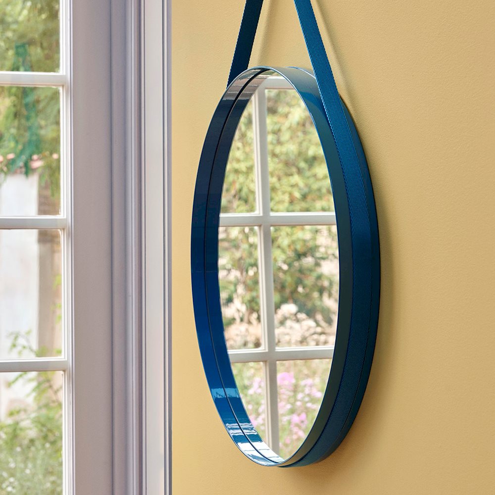 STRAP MIRROR NO 2 - Ø70 - BLUE