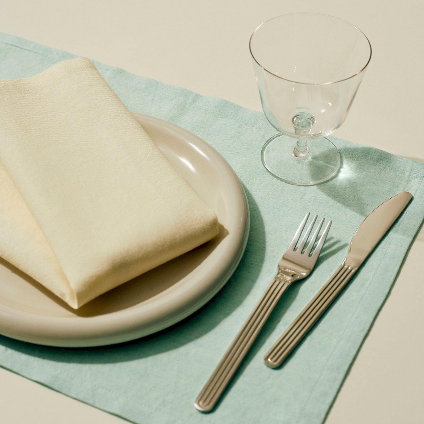 TAVOLO NAPKIN / PLACEMAT - SET OF 4 - SOFT MINT