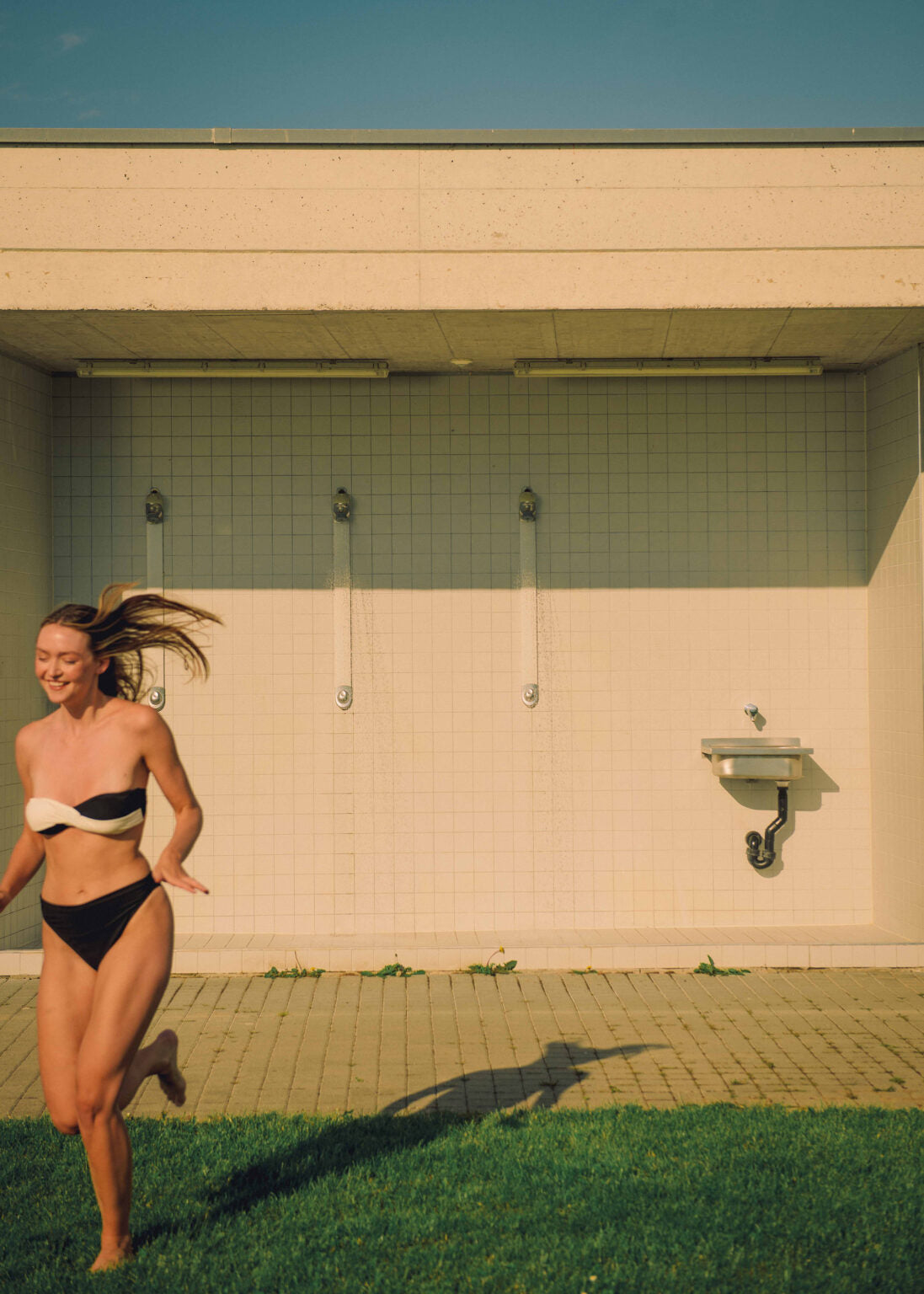 GIGI Bikini Top - Ink & Off White