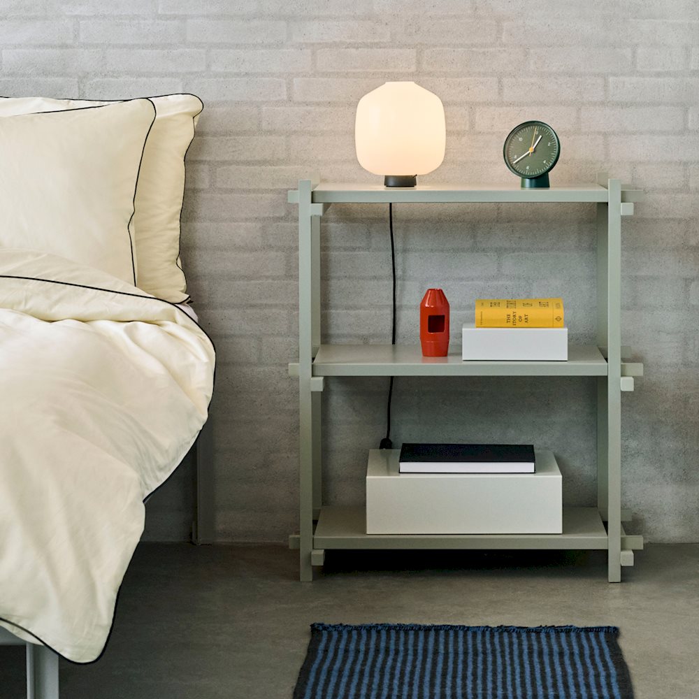 WOODY SHELVING SMOKEY GREY BEECH FRAME 2.0 - COLUMN LOW