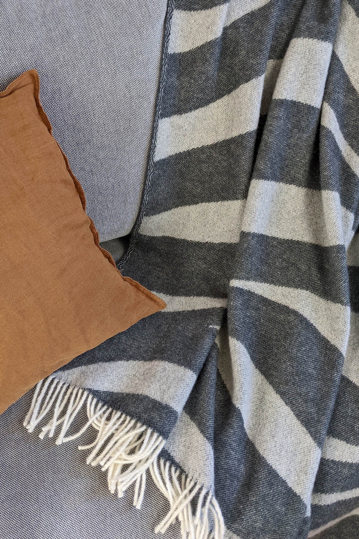 Wool Blanket - Bold Dark Granite