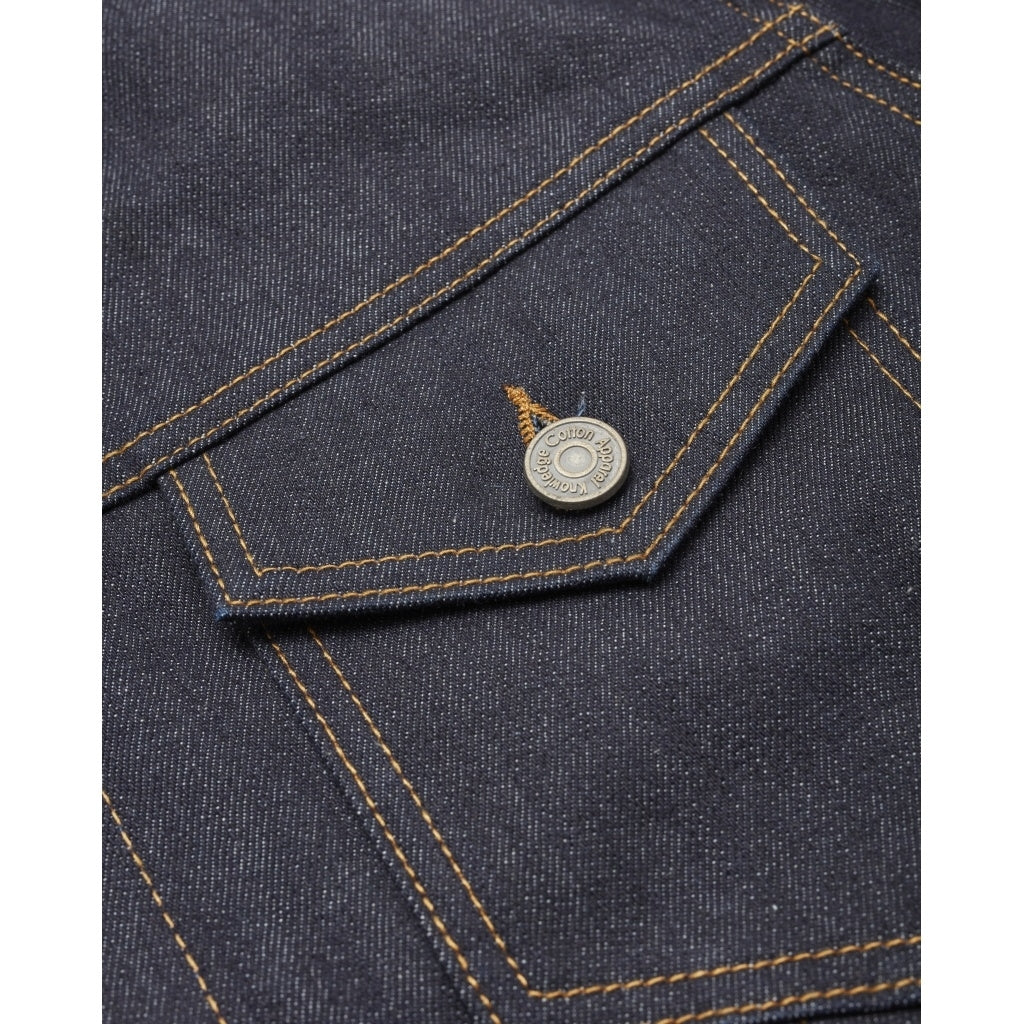 FRY raw blue selvedge denim jacket - GOTS/Vegan