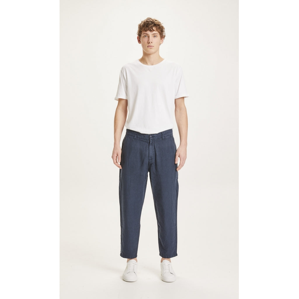 BOB loose linen pant - Vegan - total eclipse