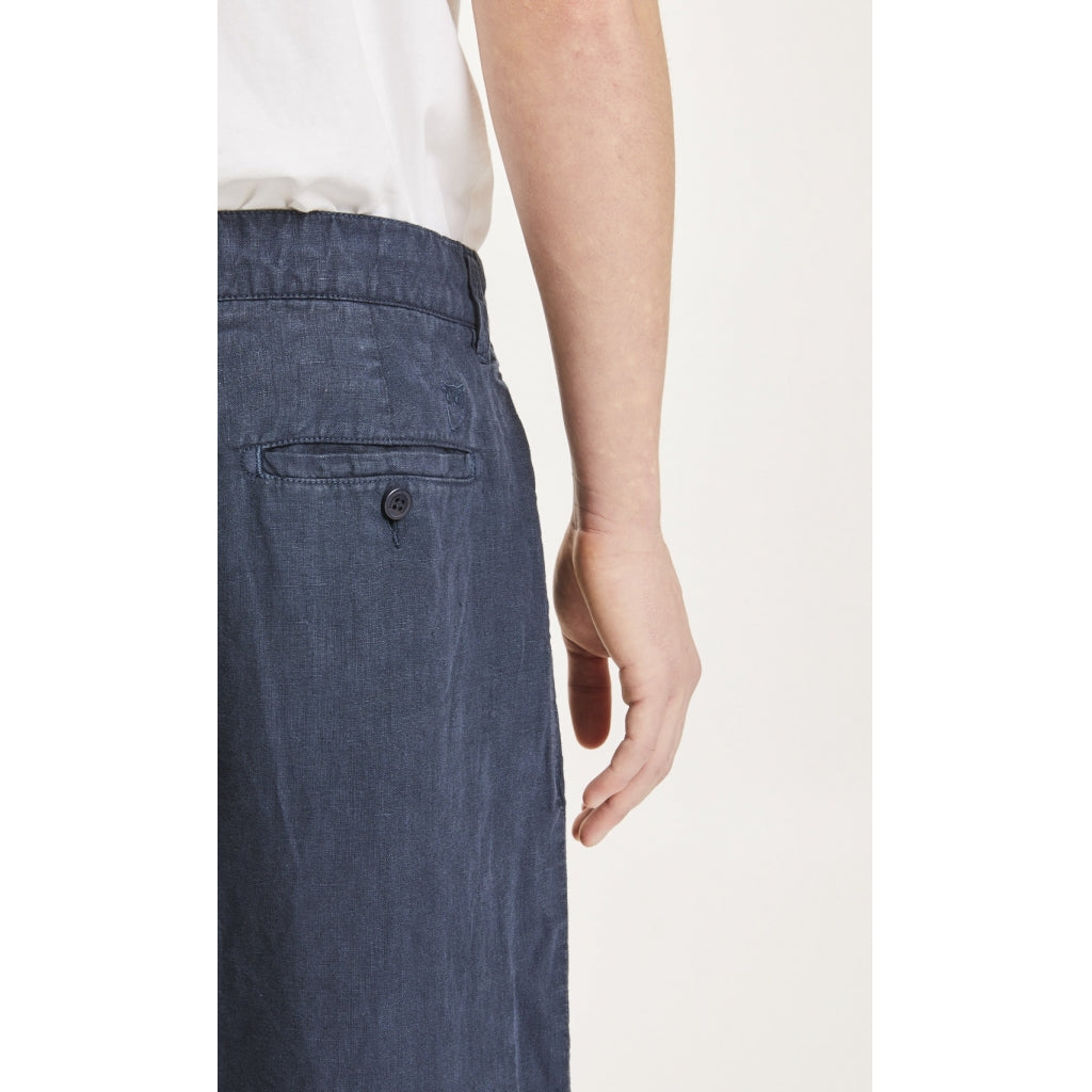 BOB loose linen pant - Vegan - total eclipse