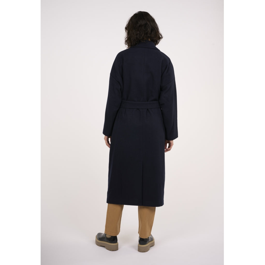 Wool Lapel Coat - GRS - Total Eclipse