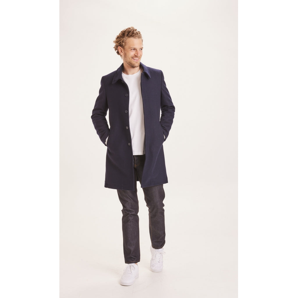 BEECH wool carcoat jacket - GRS - Total Eclipse
