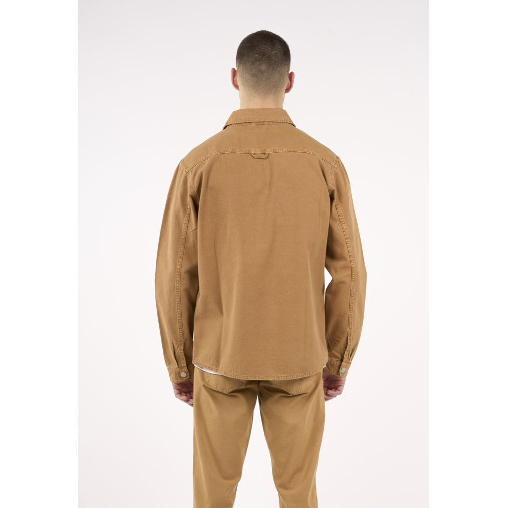 Canvas Fabric Dyed Overshirt - GOTS/Vegan - Brown Sugar