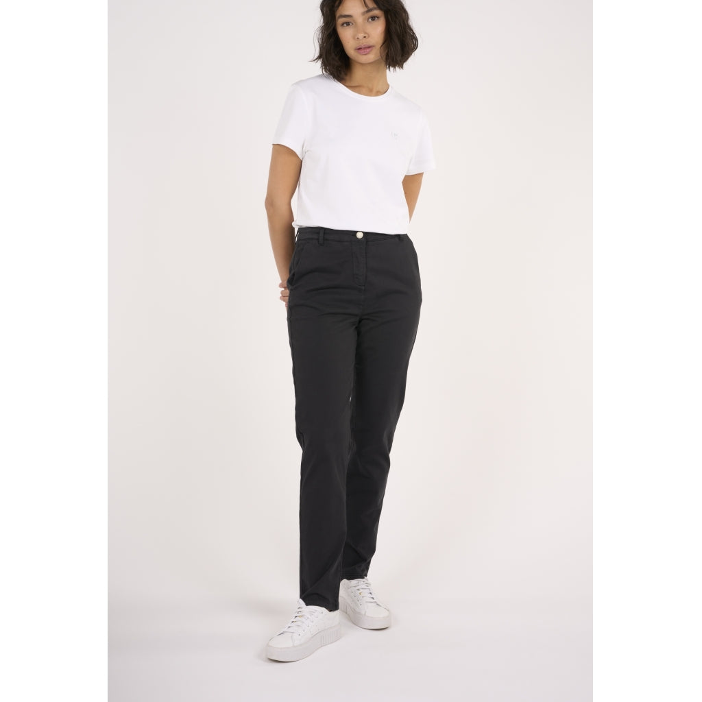 ALMA Slim Twill Chino - GOTS/Vegan - Black Jet