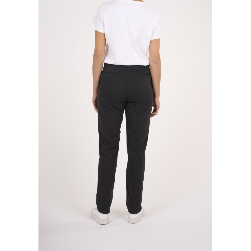 ALMA Slim Twill Chino - GOTS/Vegan - Black Jet