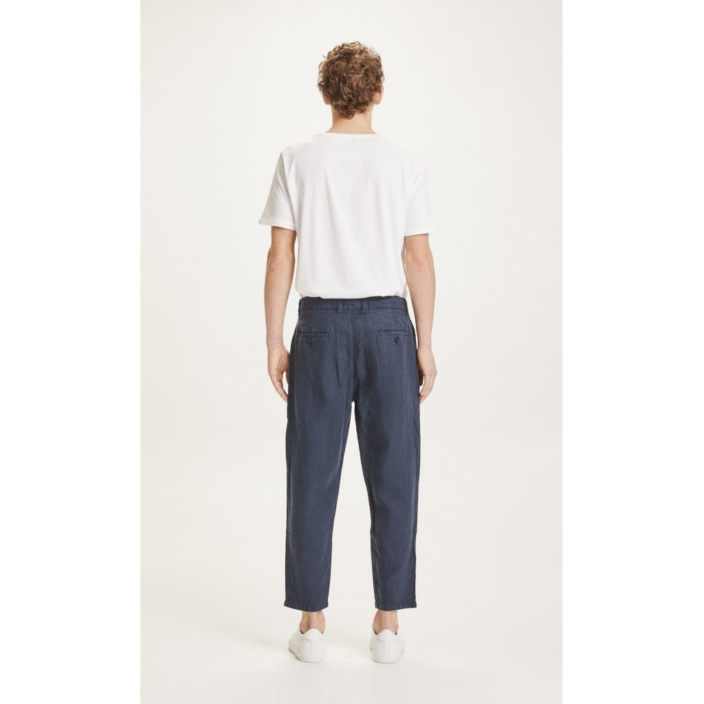 BOB loose linen pant - Vegan - total eclipse