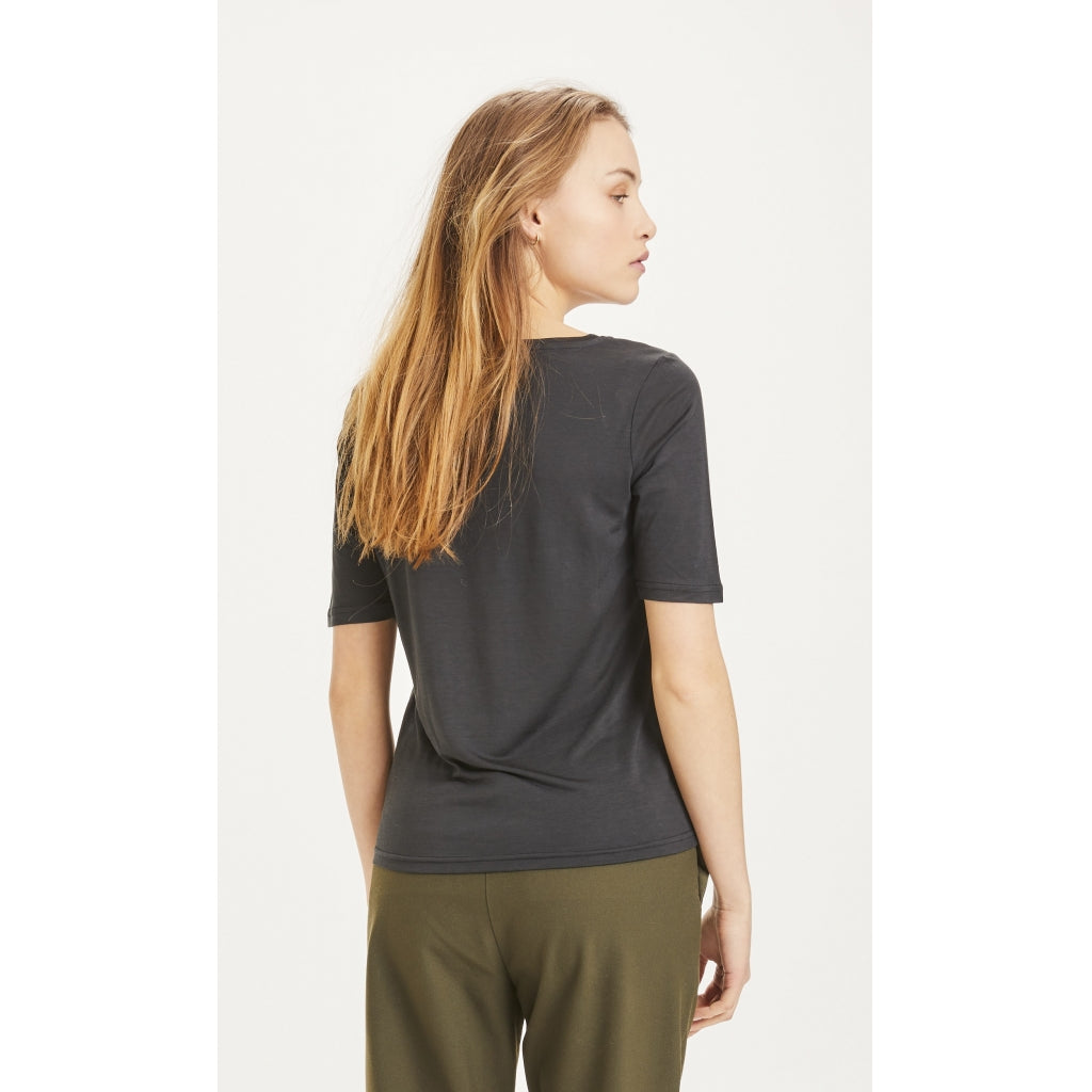 VIOLET Tencel™ tee - Vegan - black jet