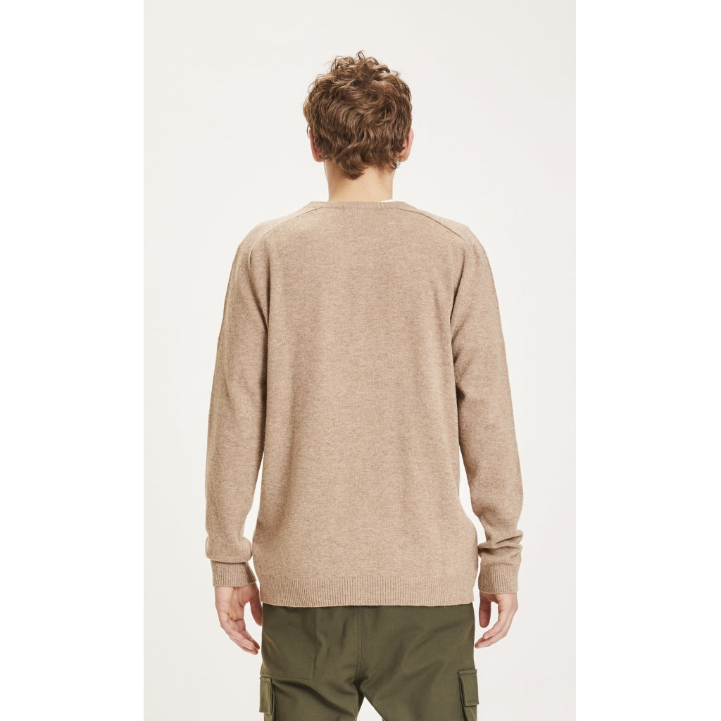 FIELD o-neck knit - GOTS - kelp