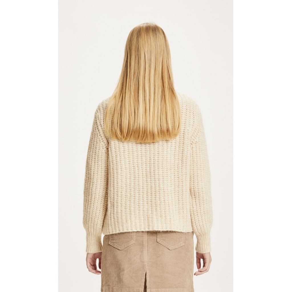 MYRTHE Alpaca High Neck Knit - OCS - winter white