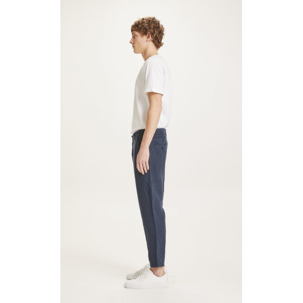 BOB loose linen pant - Vegan - total eclipse