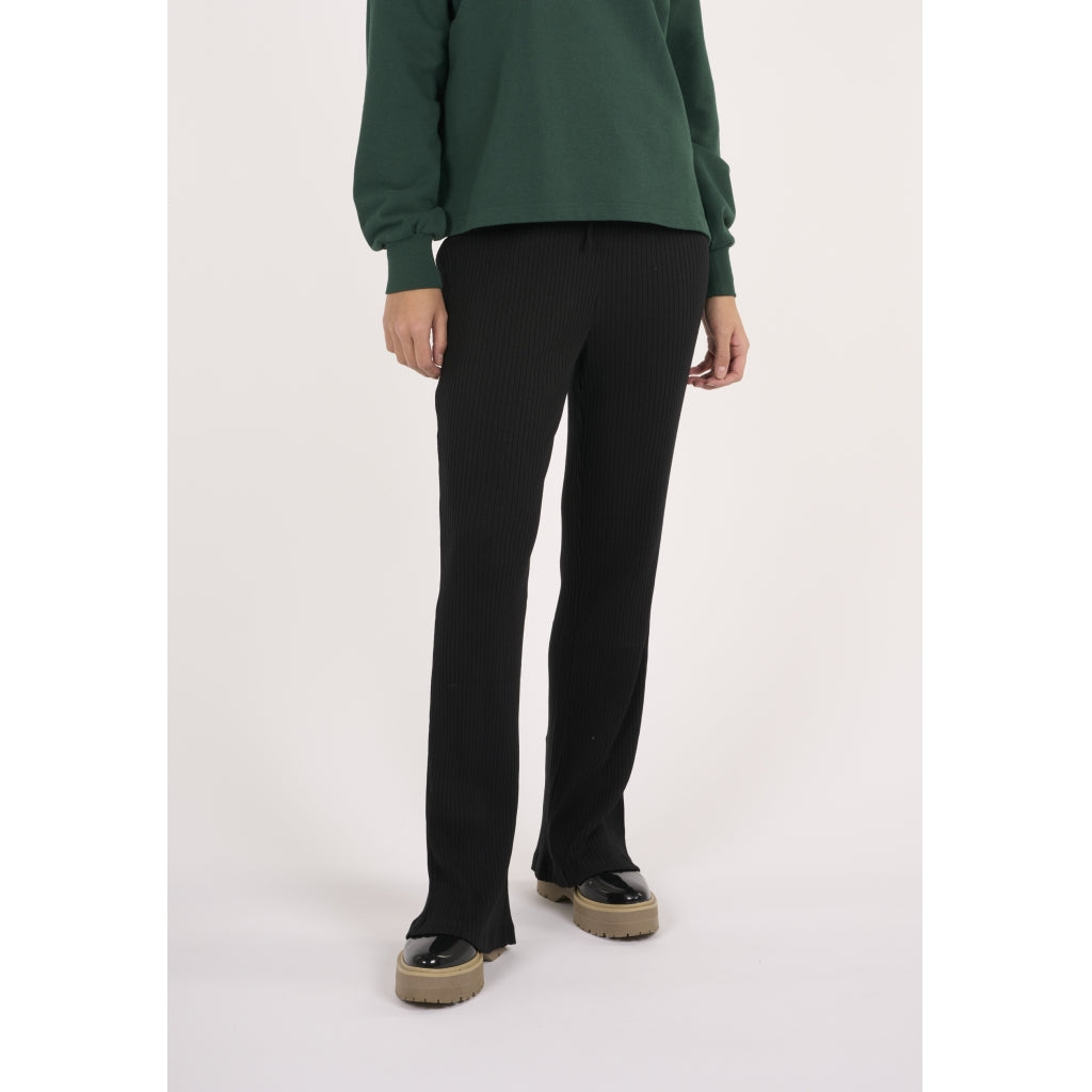 Flared Lenzing™ Pants - OCS/Vegan - Black Jet