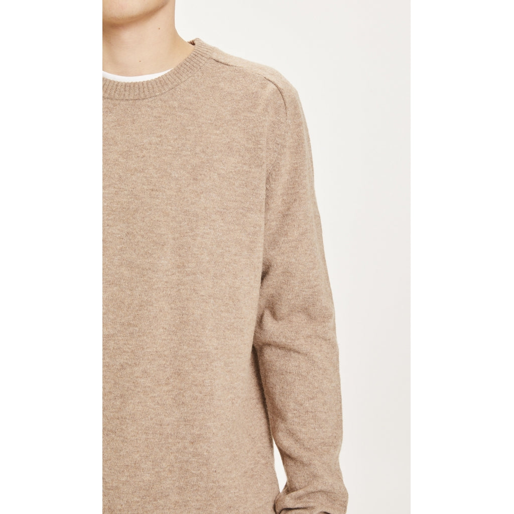 FIELD o-neck knit - GOTS - kelp