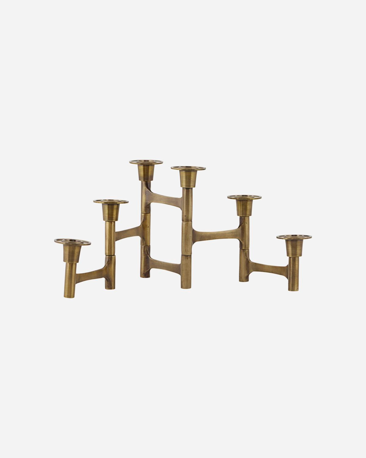 Move Candle Stand with 6 cups - Brass
