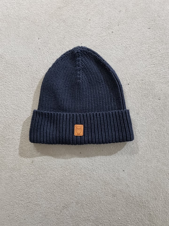 LEAF ribbing hat - GOTS/Vegan - total eclipse