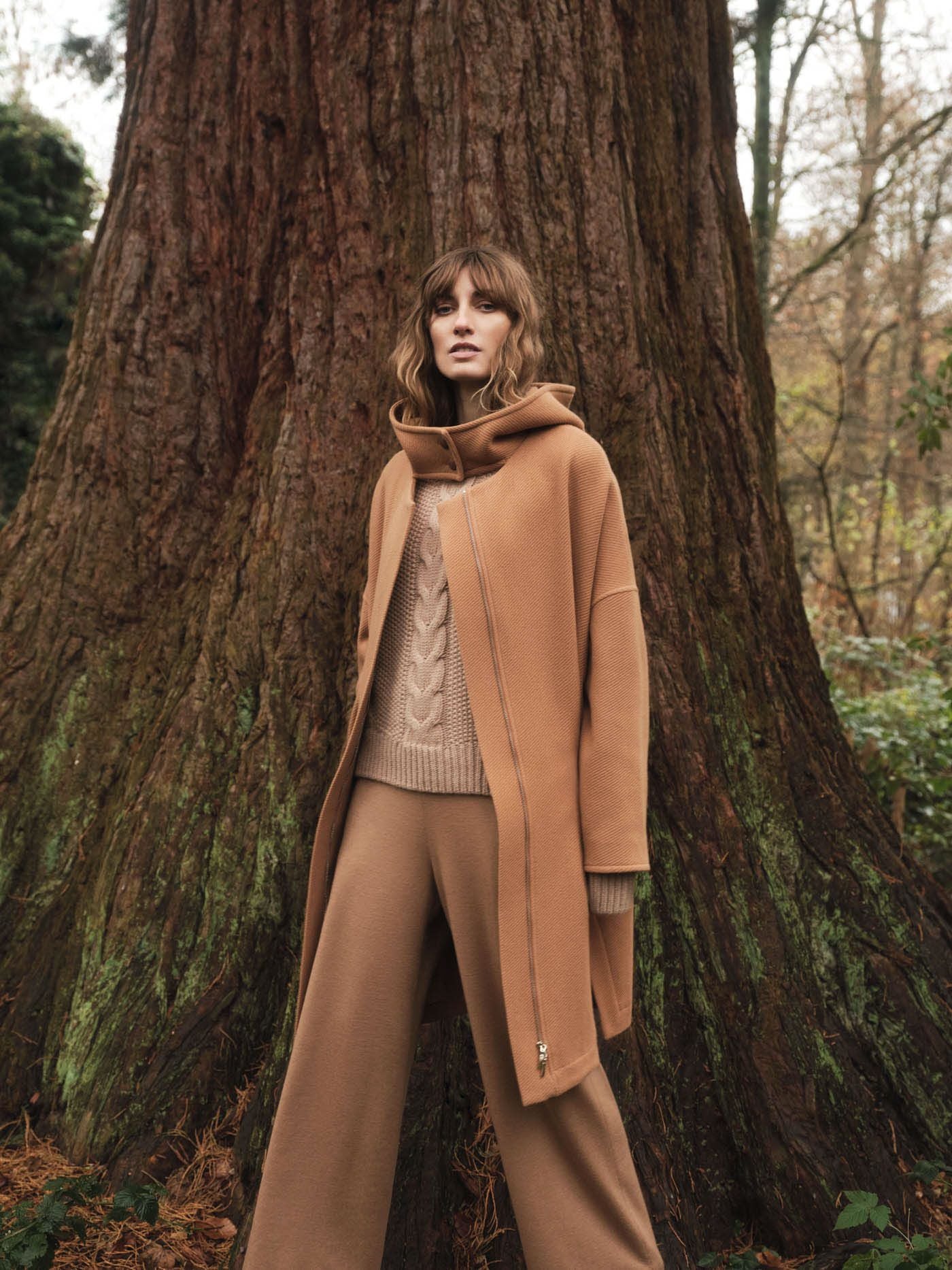 CAPE COAT - Cappucino