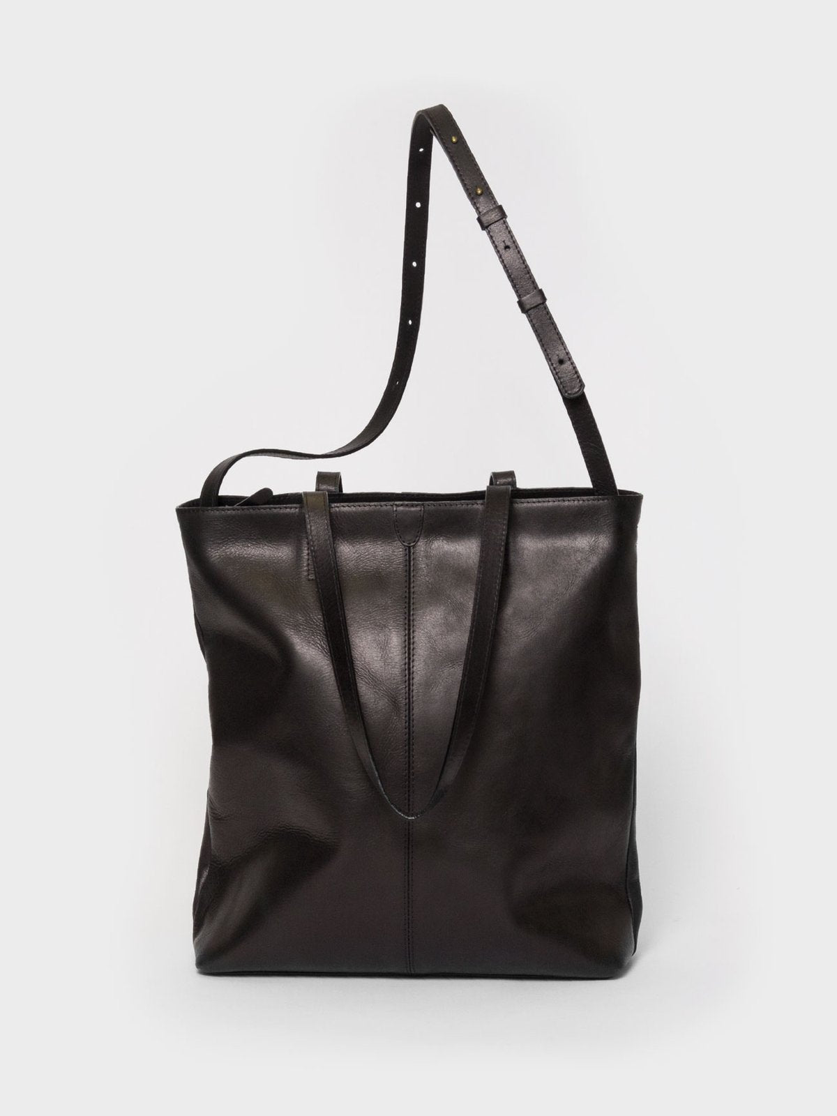 TB02 ZIP PLUS TOTE BAG - CROSS BODY BAG / BACKPACK  - BLACK