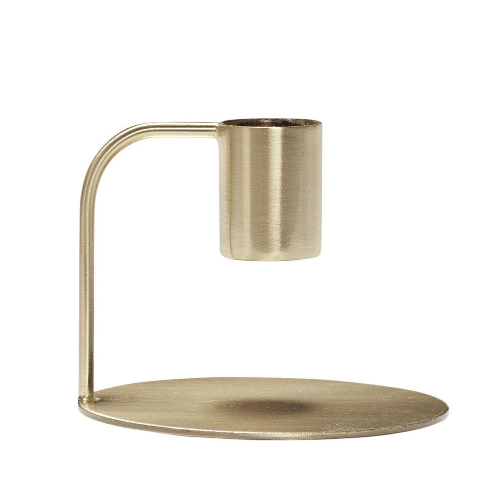 Curve Candlestick - Brass