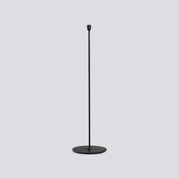 COMMON FLOOR LAMP BASE - SOFT BLACK POWDER COATED STEEL BASE AND STEM