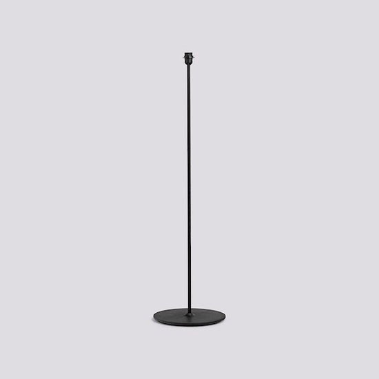 COMMON FLOOR LAMP BASE - SOFT BLACK POWDER COATED STEEL BASE AND STEM