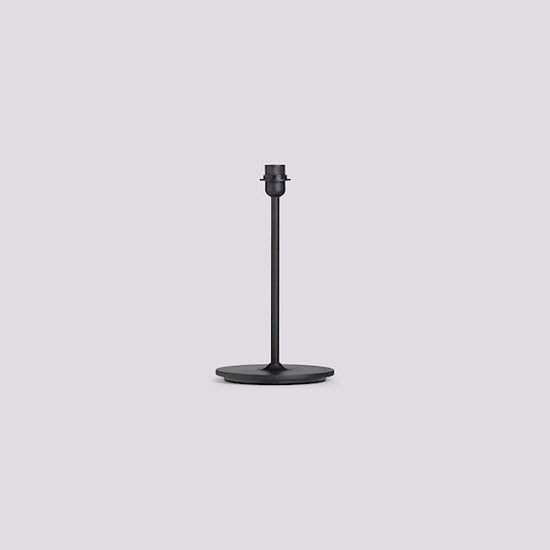 COMMON TABLE LAMP BASE - SOFT BLACK POWDER COATED STEEL BASE AND STEM