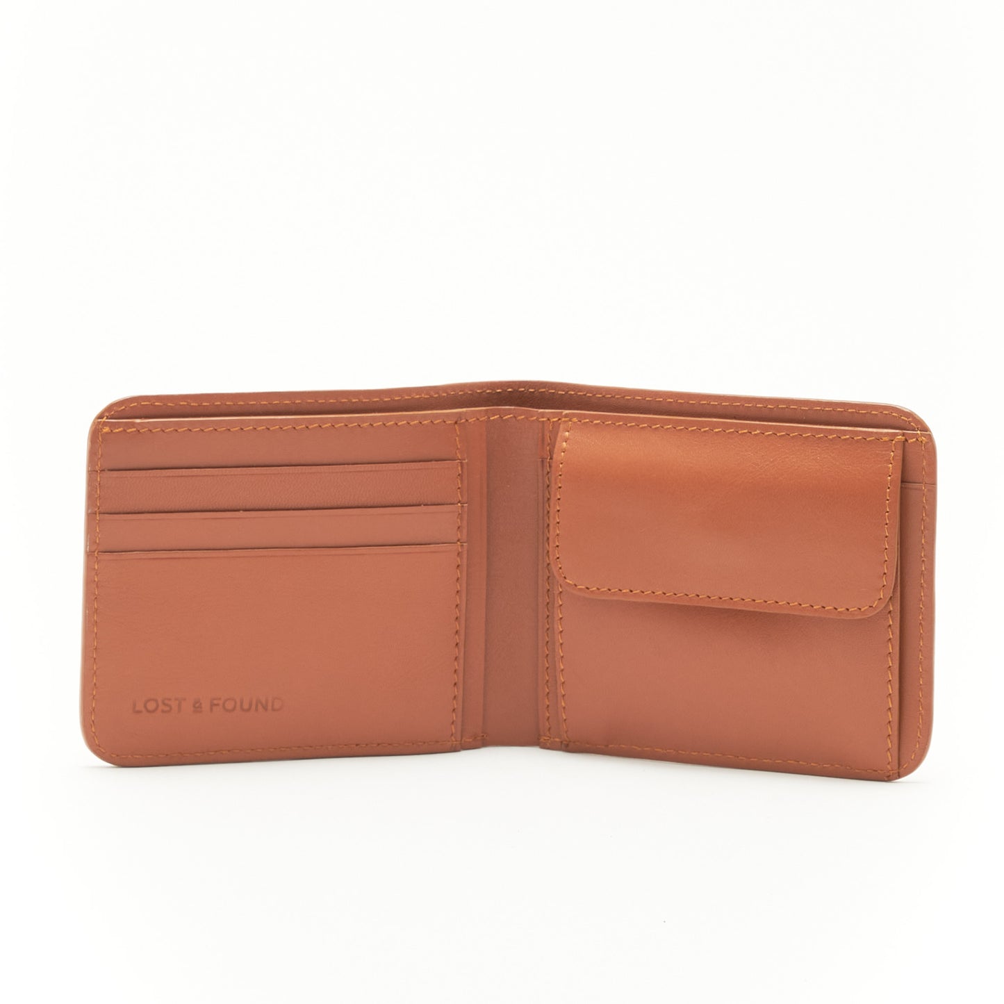 Bifold Wallet Pure with Coin Pocket - Caramel