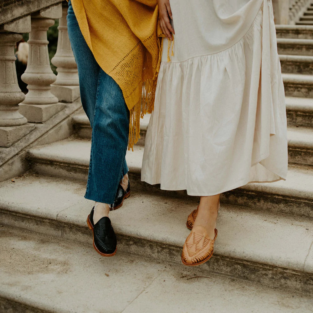 Emma Mule Beige - Crepe Sole