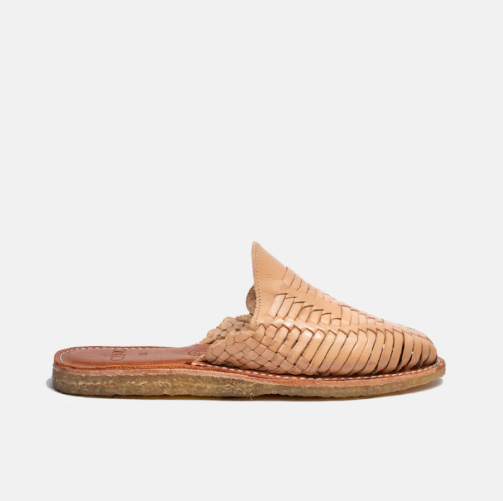 Emma Mule Beige - Crepe Sole