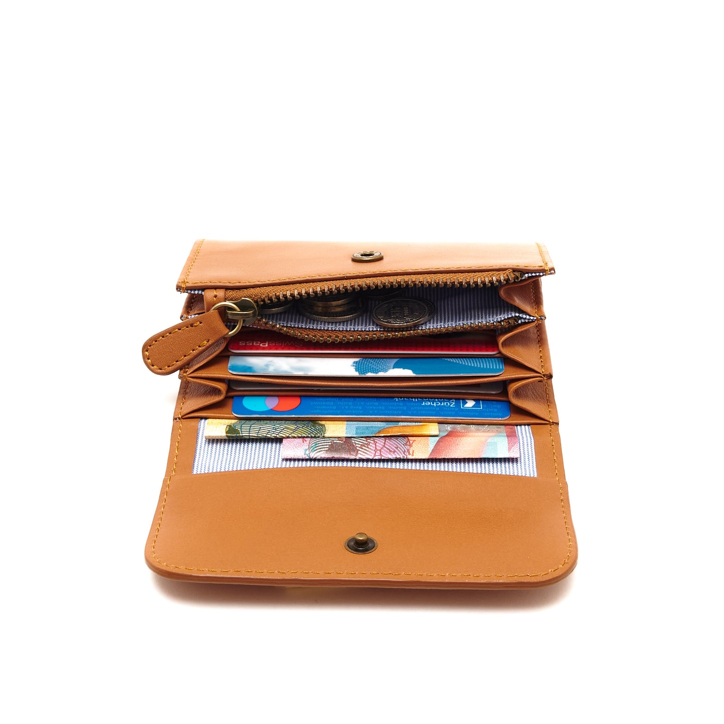 Folding Wallet Big  - Caramel