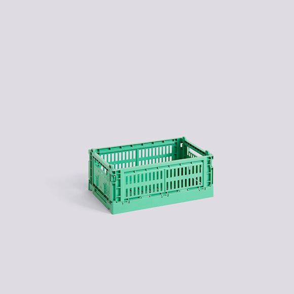 HAY COLOUR CRATE - SMALL - DARK MINT