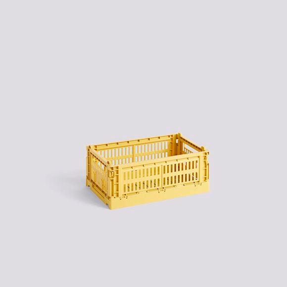 HAY COLOUR CRATE - SMALL - DUSTY YELLOW